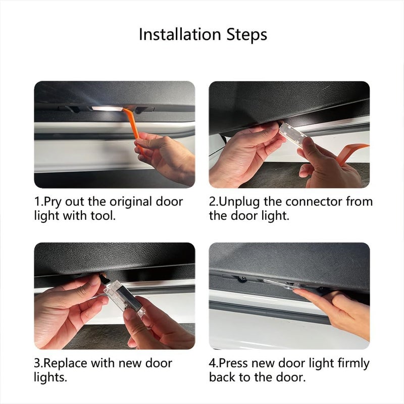 MXGAIC 2Pcs Car Door Logo Lights Compatible with Charger 2010-present Puddle Lamps Projector Laser Door Shadow Light Puddle Lights Accessories (P1) - Image 5